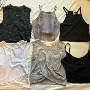 Cropped tank top bundle XS-S